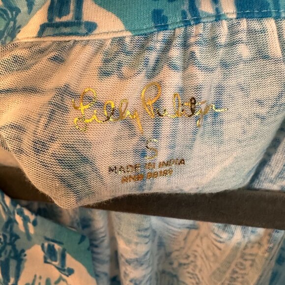 Lilly Pulitzer Lindy Dress Amalfi Blue Sunny State of Mind - Size Small NWOT - Picture 10 of 12